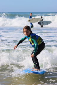 premier apprentissage du surf